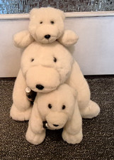 Coca-Cola Eisbärfamilie 3 Stück, Plüschbären, Werbefiguren von 1998, Kuscheltier