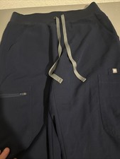 FIGS Technical Collection M / L Blue Scrubs Set Top and Jogger Pants FW1000 