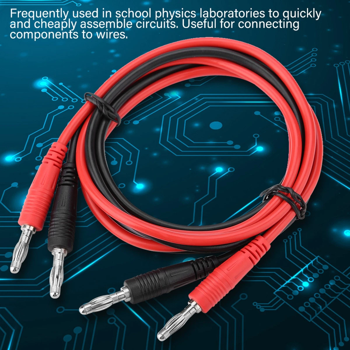 Multimeter Testing Cable Durable 4mm Banana Plug Leads For Lab Testing GF