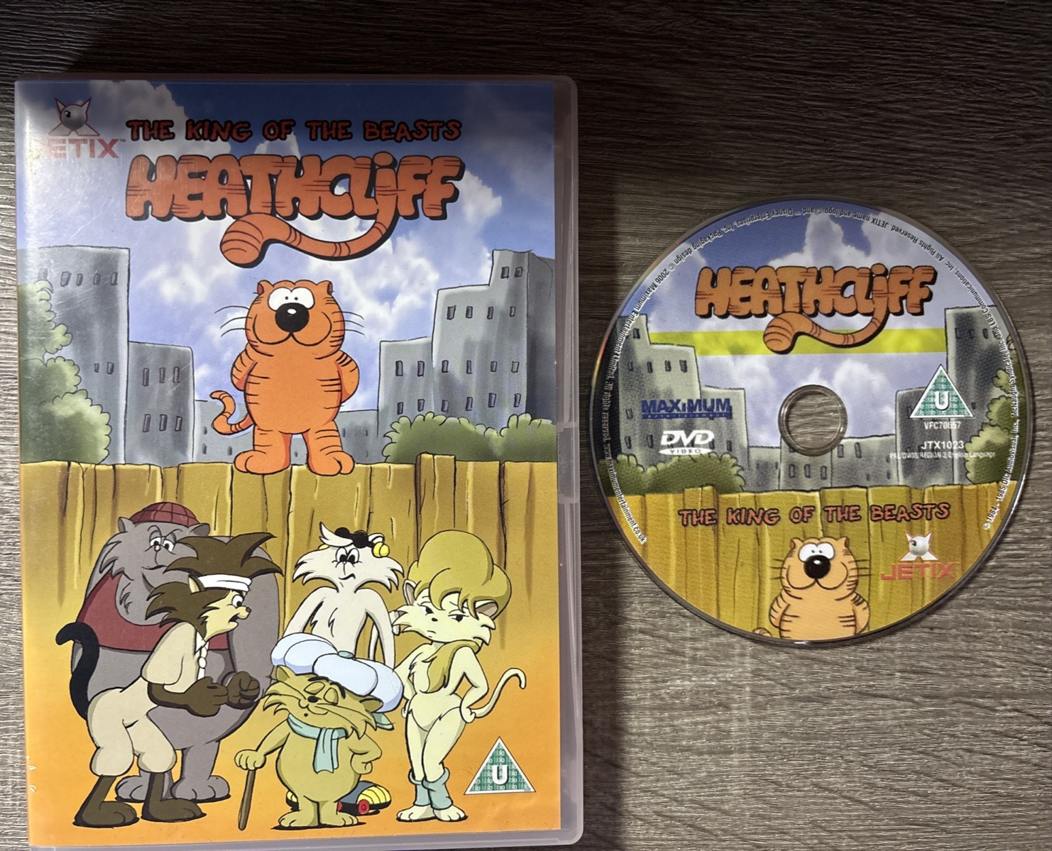 Heathcliff - The King Of The Beasts : Jetix :  DVD 2007 VGC