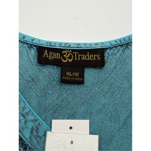Agan Traders Boho Medieval Button Down Asymmetrical Hem Embroidered Top - Afbeelding 3 van 8