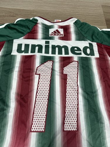 2004 Adidas Fluminense Adidas Home Soccer Jersey #11 L/XL Vintage Brazil Footbal - Picture 11 of 13