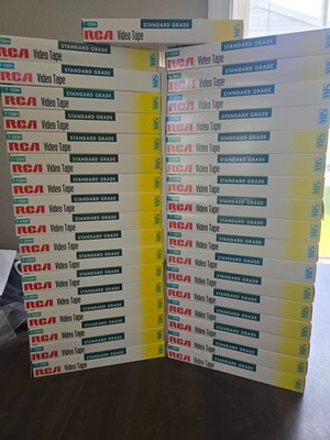 RCA T-120H VHS Video Tapes-Used-Reuse/Record Over Lot of 35 Tapes