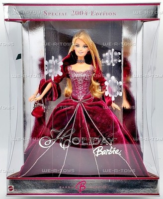 2004 Holiday Red Dress Barbie Doll Special Edition Mattel No