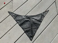 Vintage Leather Harley Davidson Studded Neck Scarf USA