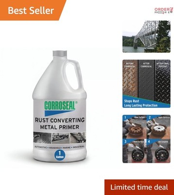 Rust Converter Metal Primer Gallon Rust Inhibitor for Cars Trucks Marine