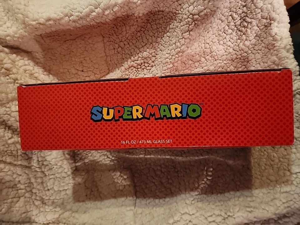 Juego de 4 vasos de bebida coleccionables Super Mario - 16 oz. NUEVO Foto 3 de 3