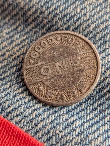 Vintage c. 1940's East Bay Oakland, CA "Key System One Fare" Transit Token video thumbnail