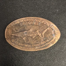 SHARK SeaQuest Interactive Aquarium - Press Coin Elongated Penny Souvenir