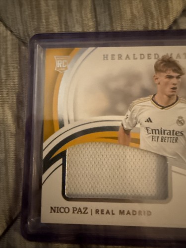 2023-24 Panini Immaculate Collection Heralded Materials Nico Paz #Hm-Np Silver - Picture 2 of 5