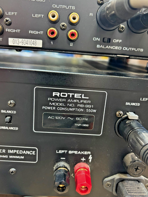 6540 現状品 ROTEL RB-991 ローテル パワーアンプ ROTEL RB-991