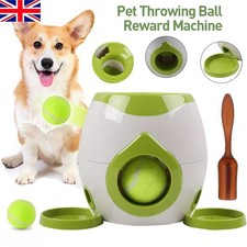 NEW Dog Automatic Ball Feeder Convenient Pet Reward Machine Interactive Game UK