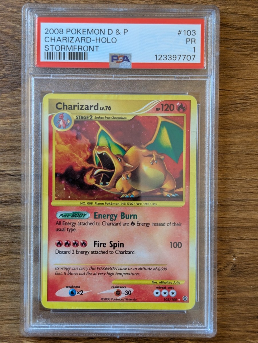 Charizard 2008 英語版ポケモンカード 2008 Pokemon Stormfront PSA 1 Charizard Holo #103 Secret Rare