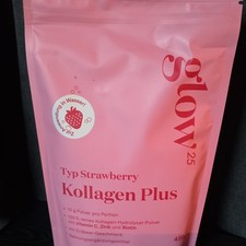 Glow25 Kollagen Plus Erdbeere Pulver 450 g mi...