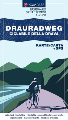 Unbekannt. / KOMPASS Fahrrad-Tourenkarte Drauradweg   Ciclabile della Drava 1:50