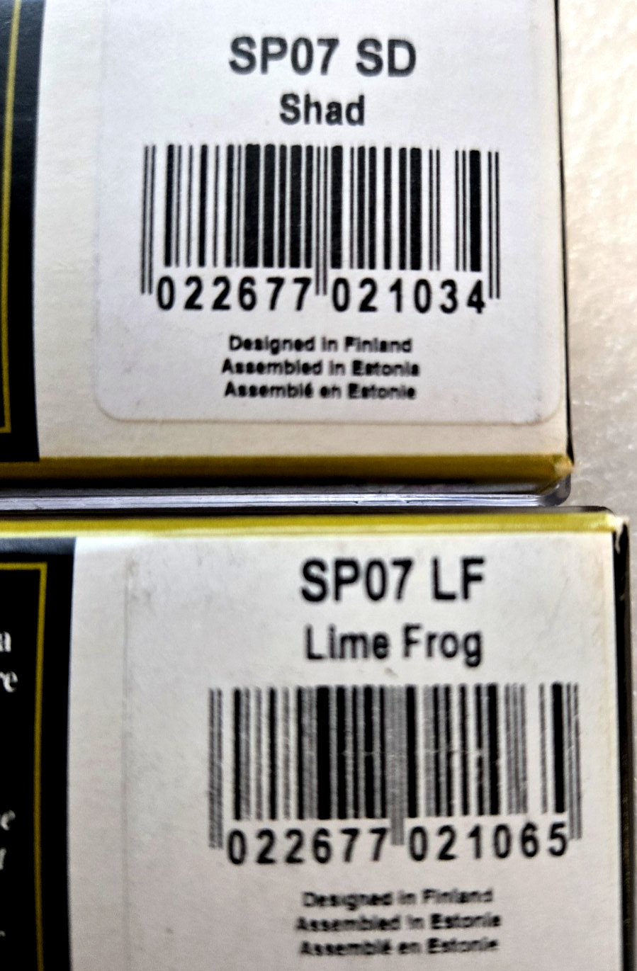 LOT of 5 - NOS RAPALA SKITTER POP SR-7 SURFACE POPPERS, 2 LIME FROGS, 3 SHAD - Image 8