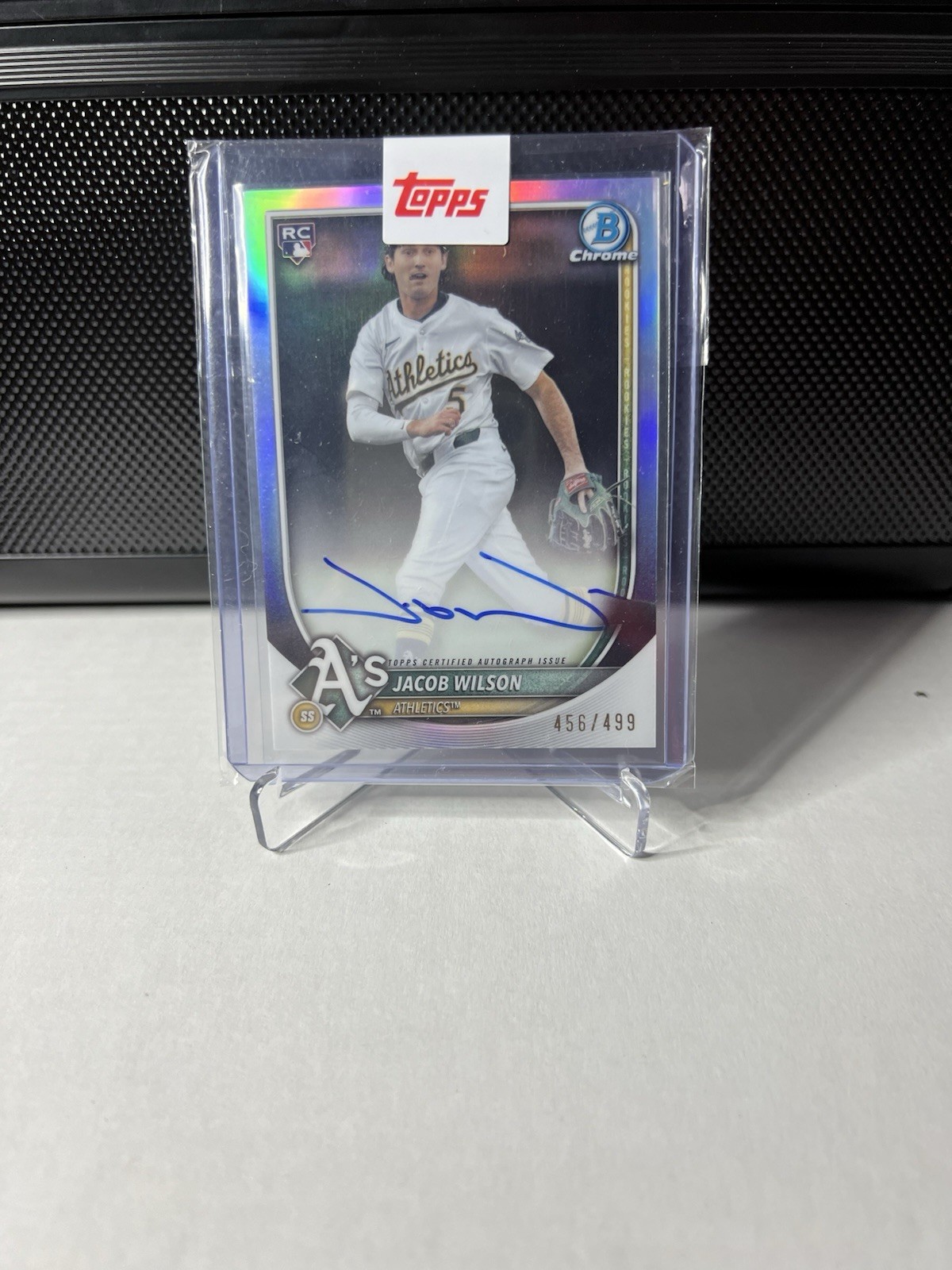Jacob Wilson 2025 Bowman Chrome #CRA-JWI Chrome Rookie Autographs 