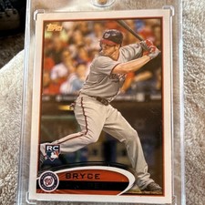 Topps 2012 Bryce Harper Rookie #661 Washington Nationals Baseball Card. rookie card picture