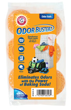 Arm Hammer Odor Busterz Balls 6-Pack Clean Burst Odor Eliminator, Orange
