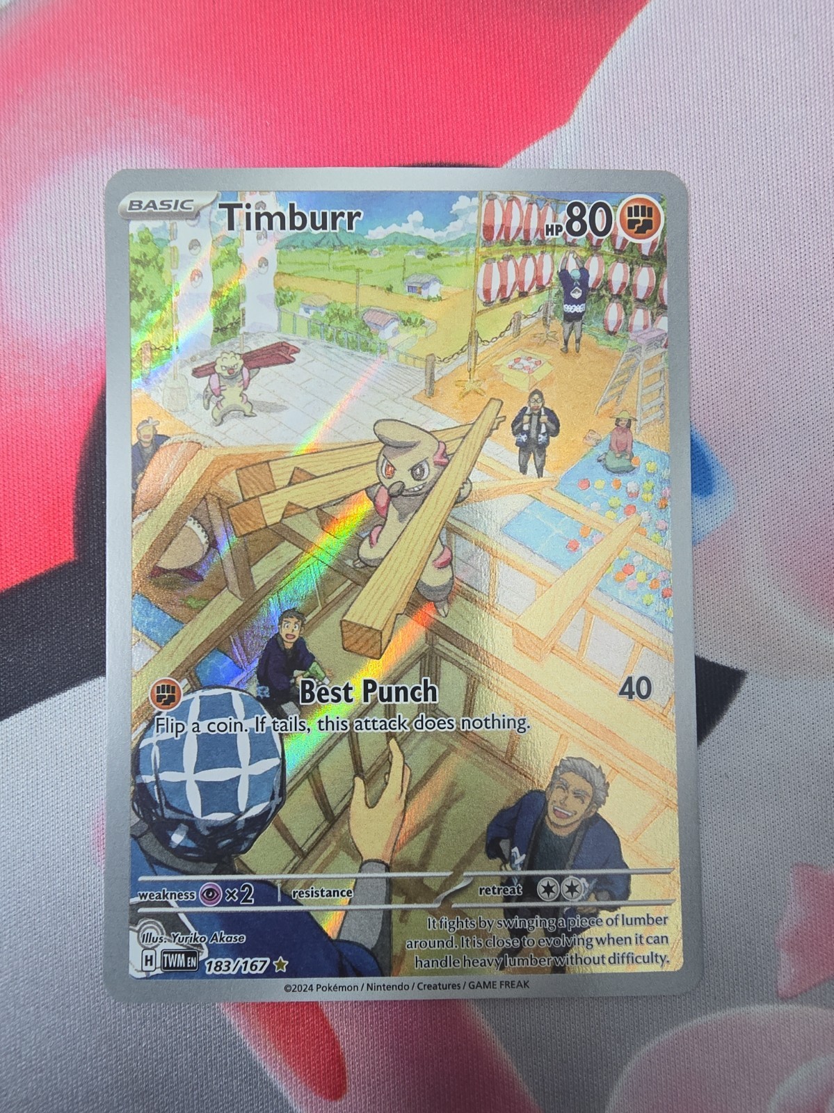 Timburr - 183/167 - SV06: Twilight Masquerade - Near Mint