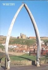 Whitby Whalebone Arch & Abbey England J Salmon Postcard 2003 Posted