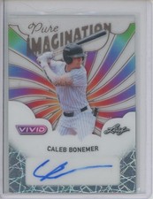 2025 Leaf Vivid Pure Imagination Laser Caleb Bonemar 3/7 Auto RC Rookie
