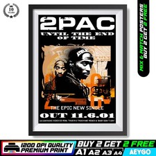 TUPAC 2PAC Music Live Concert Gig Wall Art Picture Poster Print Artwork