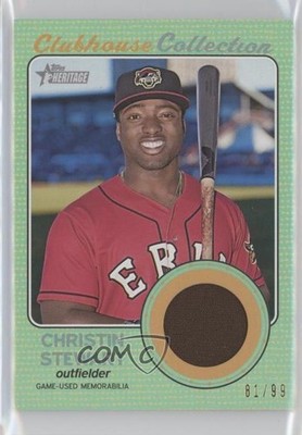 2017 Topps Heritage Minor League Edition Green 81/99 Christin Stewart 0rf