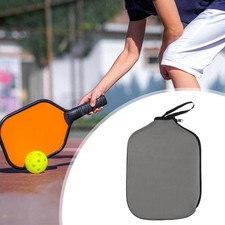 Dustproof Pickleball Racket Sleeve Neoprene Paddle Cover with Zipper Holder for
