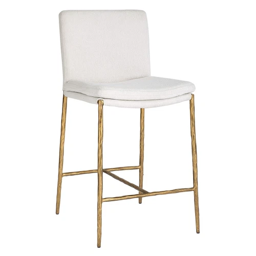 Uttermost Ascend White Counter Stool - Picture 6 of 6