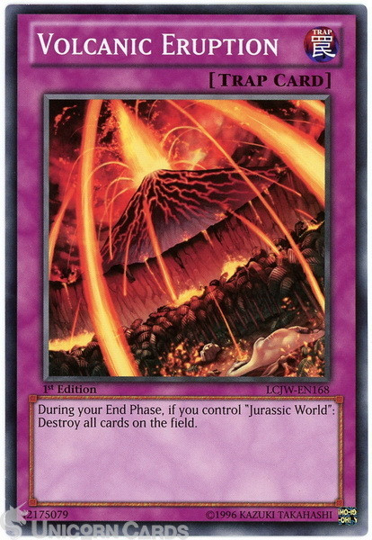 LCJW-EN168 Volcanic Eruption 1st Edition Mint YuGiOh Card