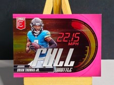 2025 Donruss Elite #2 Brian Thomas Jr. PINK Full Throttle Jaguars Insert Card