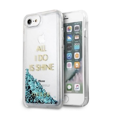 Original Guess Liquid Glitter Logo Hard Impact Case Hülle iPhone SE2020 iPhone 8
