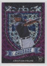 2021 Panini Chronicles Crusade Purple Velocity Prizm Cristian Pache #25 0ym4