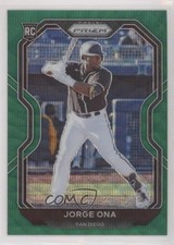 2021 Panini Prizm Tier III Green Wave Prizm Jorge Ona #209 0w7