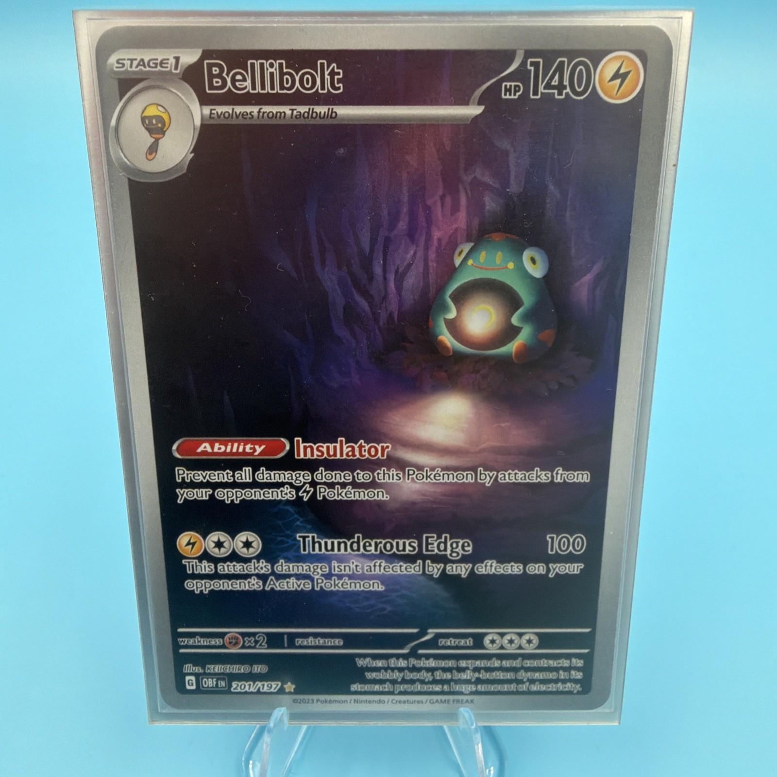 Bellibolt 201/197 SV03: Obsidian Flames Holo