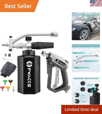#ad Pressure Washer Foam Gun with Dual Connector Accessory Short Power Washer Gu... $69.99