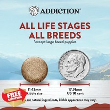 Addiction Viva La Venison Grain-Free Dry Dog Food Puppy 20lb NZ Made 8.05 per pound