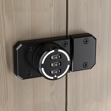 Zinc Alloy Keyless Drawer Cabinet Lock Rotary 3-Digit Combination Door Lock New