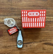 Open Box New H-E-B Brand Shop Key Chain 1877 Mineral Water Keychain
