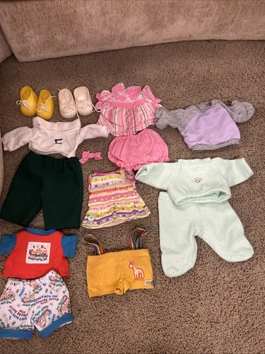 Vintage Coleco Cabbage Patch Kids  Lot Of Clothes Outfits Shirts Pants 80s 90s