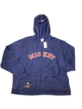 Y2K 08 Disney Store Exclusive Original Mickey Mouse Full Zip Hoodie Men XXL