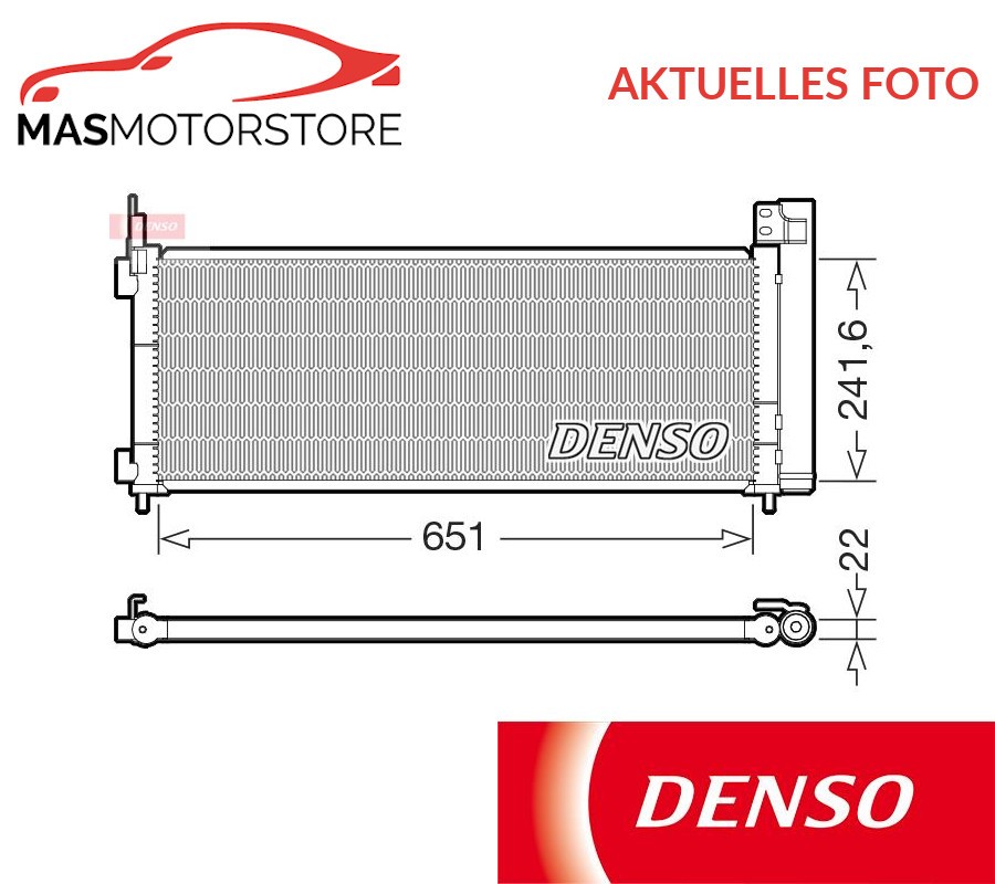 KONDENSATOR KLIMAANLAGE DENSO DCN50123 I NEU OE QUALITÄT