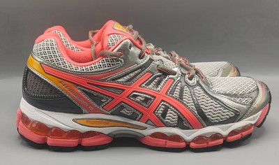 Asics Gel-Nimbus 15 Pink/Gray/Orange Women Shoes Size 10 D T3B6N(D)