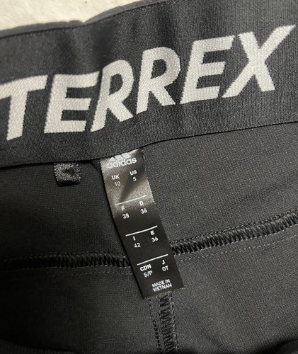 Pantalones de senderismo Adidas Terrex para mujer L Zupahike negros ajustados cintura alta talla 10 - Imagen 6 de 7