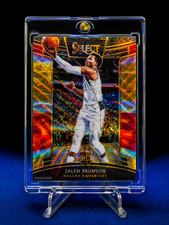 JALEN BRUNSON ROOKIE GOLD PRIZM Refractor Select Red Rare 2018-19 Knicks MVP