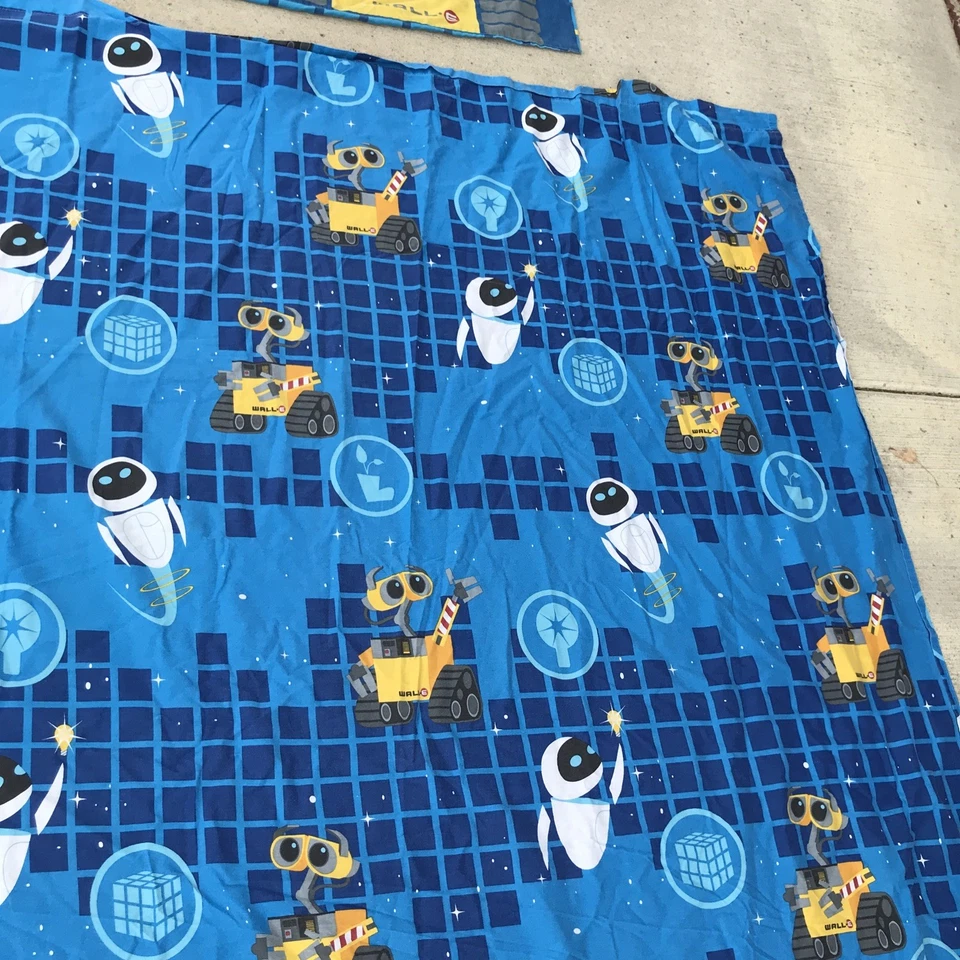 Disney Wall-E Sheet Flat & Fitted Twin Sheet 1 Pillowcase Eve Franco RARE READ! - Image 4 of 4