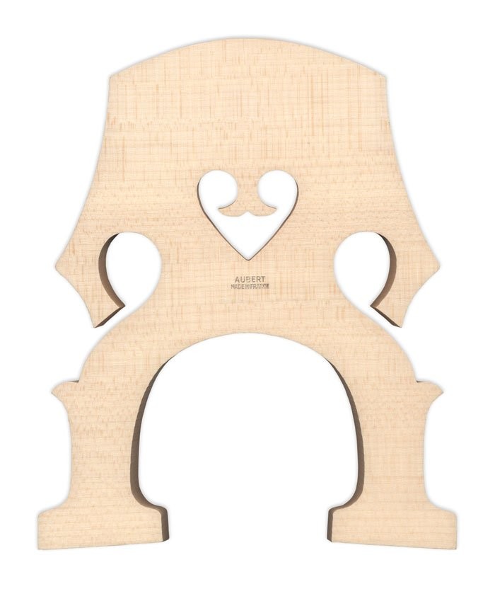 Aubert 1/4 Size 120 mm Medium‑Heart French Bass Bridge – No 20
