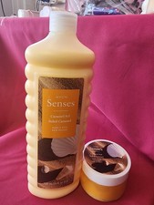 Avon Senses Senses Caramel Sol Bubble Bath 24 fl oz & Body Scrub