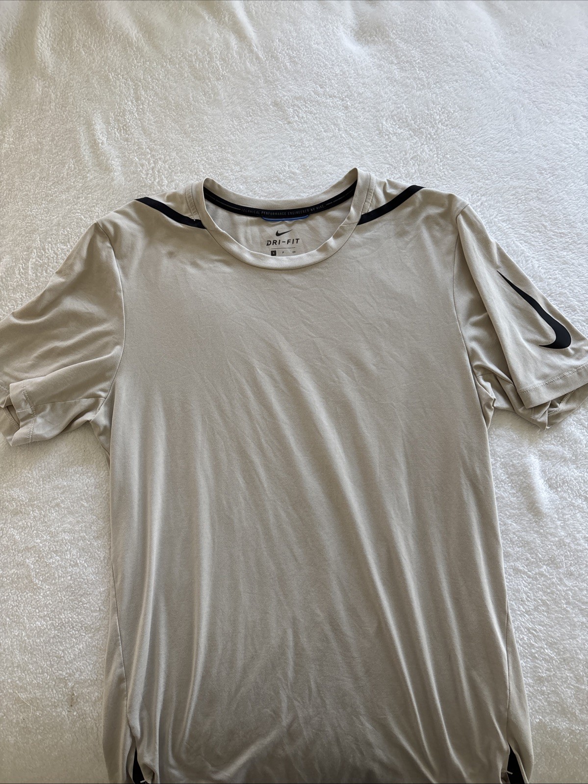Nike technical Performance tee Size Small In Off … - image 1